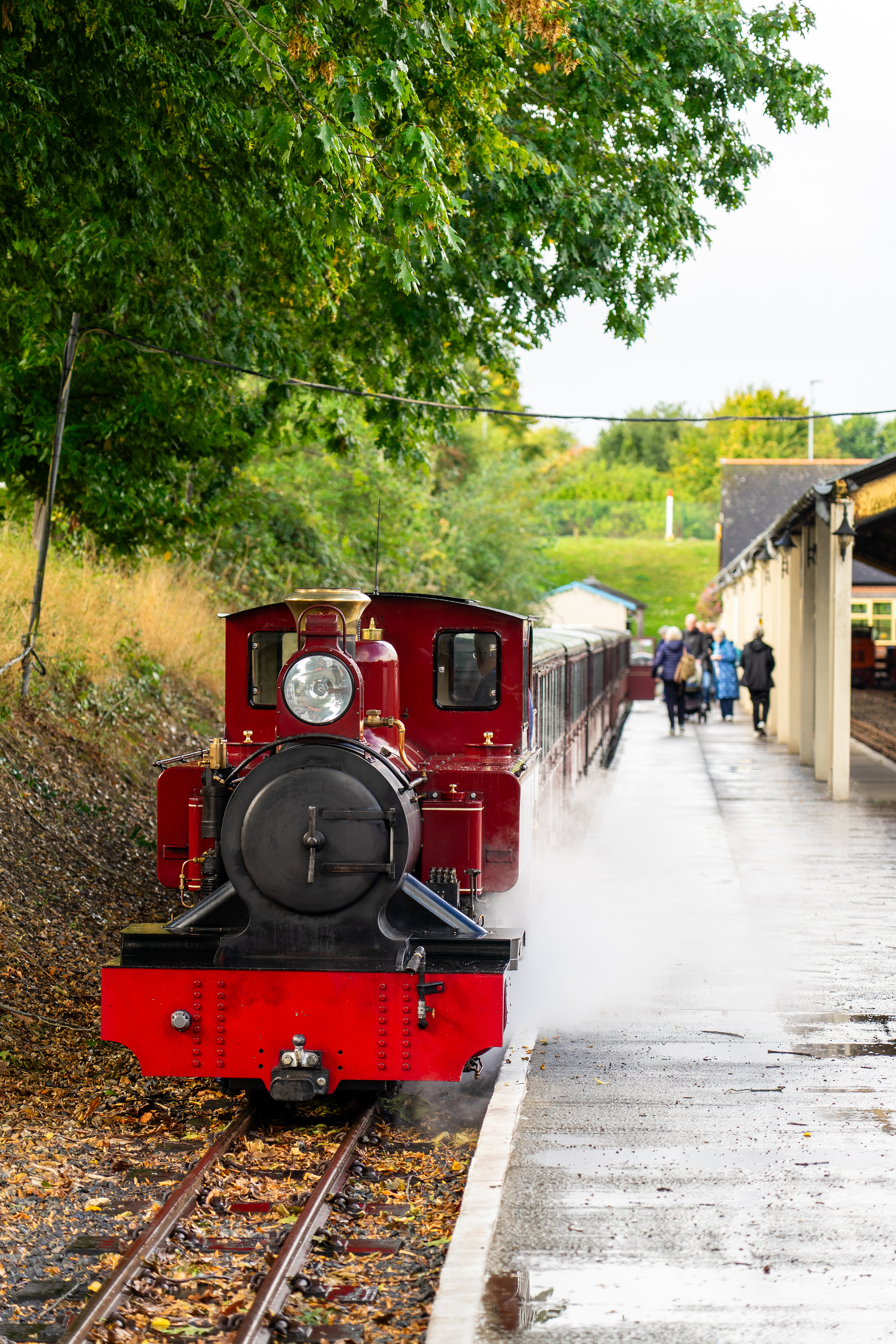 No. 9 Mark Timothy locomotive on the platform at Aylsham Station