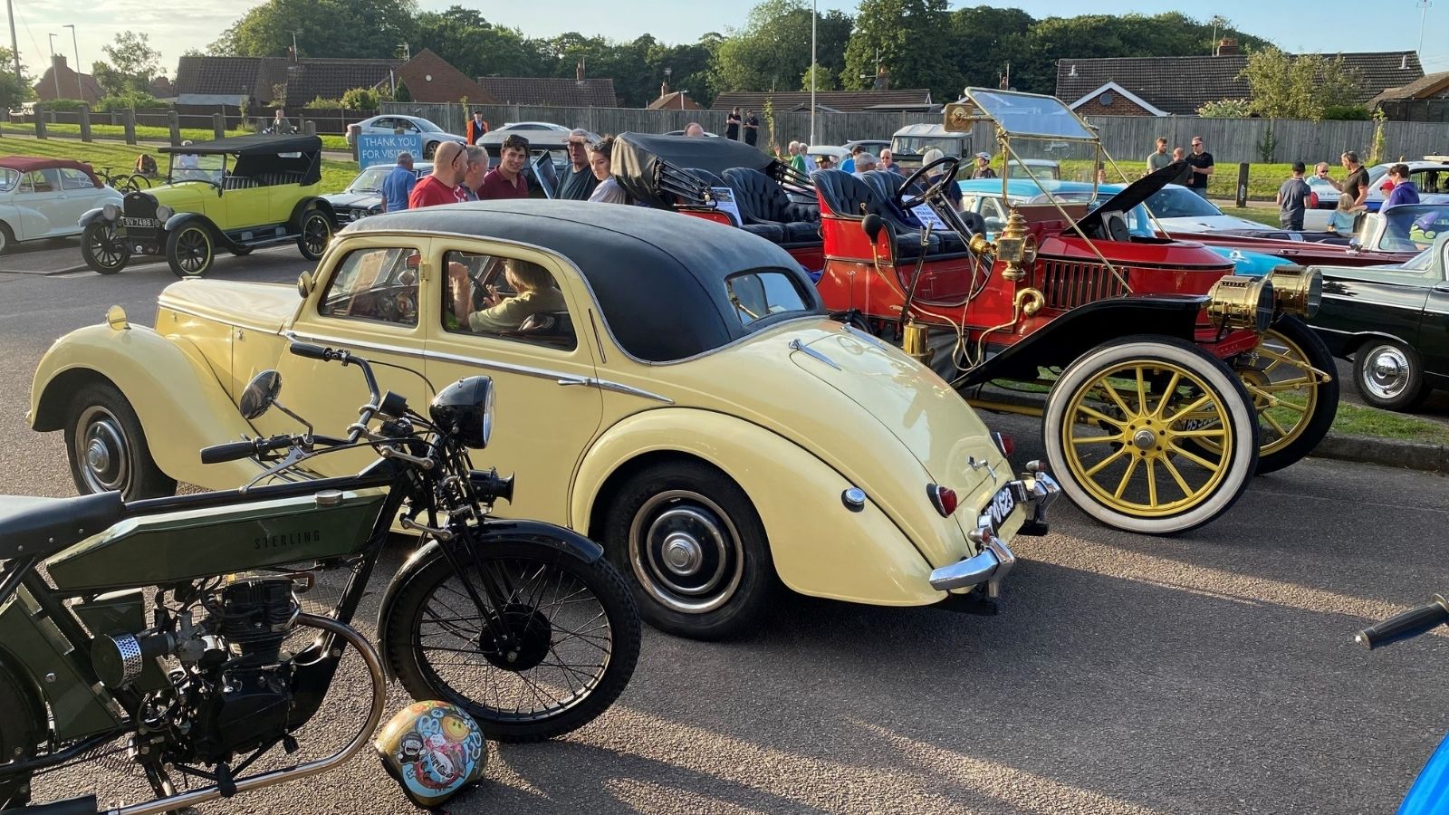 Classic Vehicles Parked At Aylsham Station